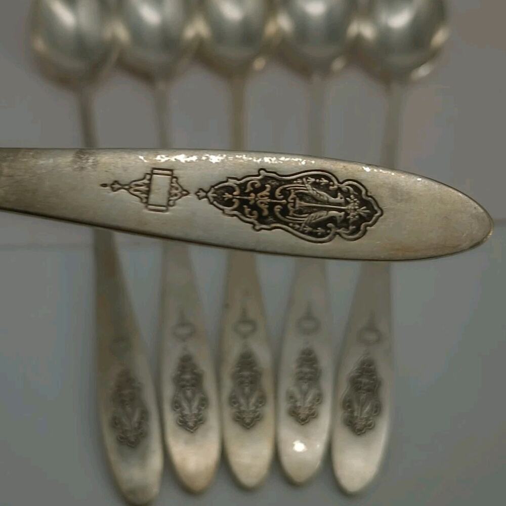 6X LH BIRD of PARADISE COMMUNITY Oneida Silverplate Long Handled Tea Malt Spoons